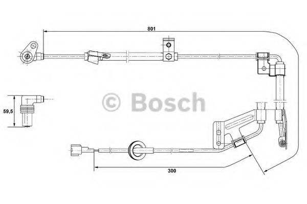 BOSCH 0 265 001 273 Датчик, частота вращения колеса справа для NISSAN PRIMERA (Ниссан Примера) BOSCH 0 265 001 273 Датчик, частота вращения колеса справа для NISSAN PRIMERA (Ниссан Примера)