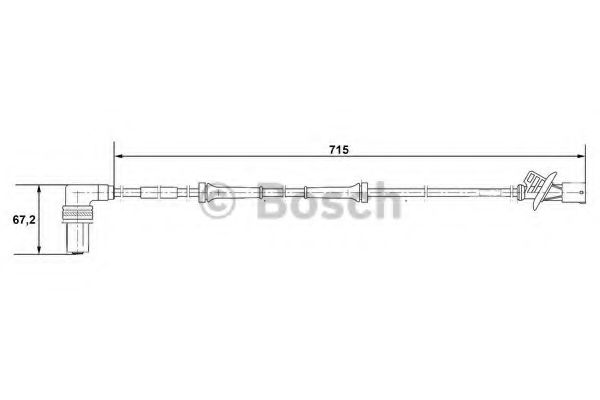 BOSCH 0 265 001 339 Датчик, частота вращения колеса передний мост для BMW 7 (Бмв 7) BOSCH 0 265 001 339 Датчик, частота вращения колеса передний мост для BMW 7 (Бмв 7)