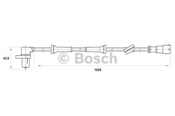 BOSCH 0 265 006 197 Датчик, частота вращения колеса задний мост для FIAT TEMPRA (Фиат Тэмпра) BOSCH 0 265 006 197 Датчик, частота вращения колеса задний мост для FIAT TEMPRA (Фиат Тэмпра)