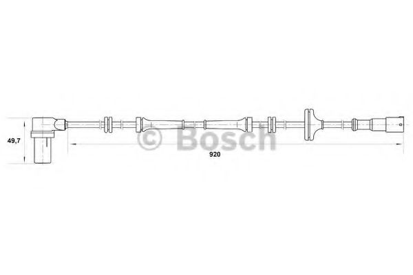 BOSCH 0 265 006 258 Датчик, частота вращения колеса слева для ROVER 400 (Ровер 400) BOSCH 0 265 006 258 Датчик, частота вращения колеса слева для ROVER 400 (Ровер 400)