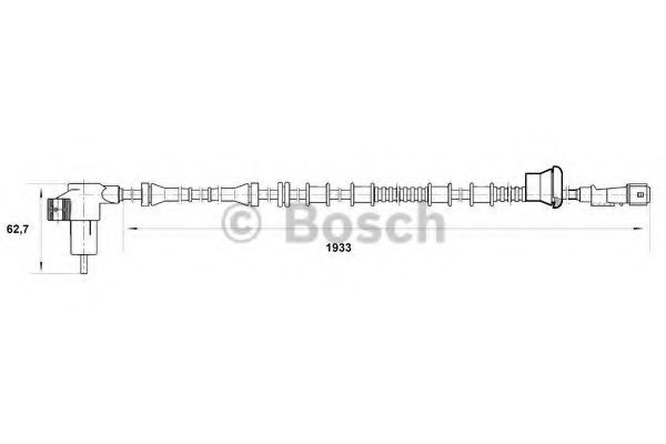 BOSCH 0 265 006 315 Датчик, частота вращения колеса для PEUGEOT 405 II (Пежо 405 2) BOSCH 0 265 006 315 Датчик, частота вращения колеса для PEUGEOT 405 II (Пежо 405 2)