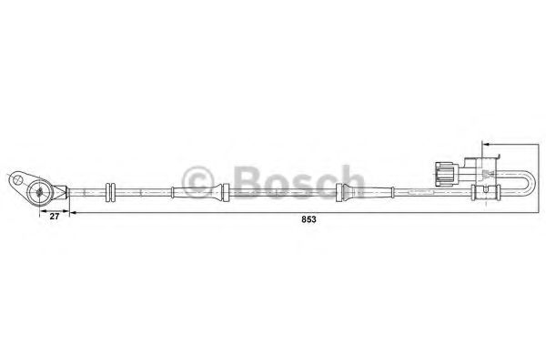 BOSCH 0 265 006 378 Датчик, частота вращения колеса для NISSAN PRIMERA (Ниссан Примера) BOSCH 0 265 006 378 Датчик, частота вращения колеса для NISSAN PRIMERA (Ниссан Примера)