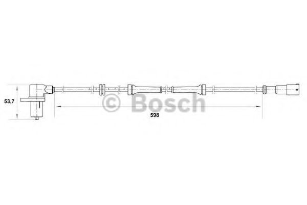 BOSCH 0 265 006 442 Датчик, частота вращения колеса передний мост для RENAULT LUTECIA I (Рено Лутэcиа и) BOSCH 0 265 006 442 Датчик, частота вращения колеса передний мост для RENAULT LUTECIA I (Рено Лутэcиа и)