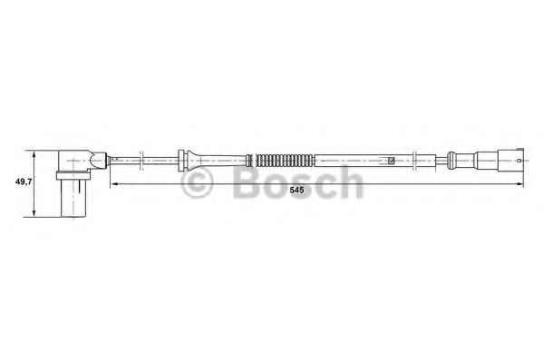 BOSCH 0 265 006 593 Датчик, частота вращения колеса слева для DAEWOO (Дэу) BOSCH 0 265 006 593 Датчик, частота вращения колеса слева для DAEWOO (Дэу)