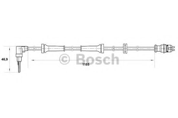 BOSCH 0 265 007 038 Датчик, частота вращения колеса слева для FIAT (Фиат) BOSCH 0 265 007 038 Датчик, частота вращения колеса слева для FIAT (Фиат)