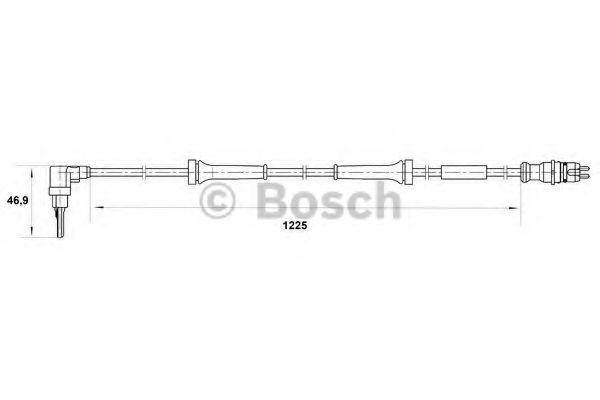 BOSCH 0 265 007 039 Датчик, частота вращения колеса для FIAT (Фиат) BOSCH 0 265 007 039 Датчик, частота вращения колеса для FIAT (Фиат)