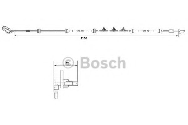 BOSCH 0 265 007 463 Датчик, частота вращения колеса слева для NISSAN (Ниссан) BOSCH 0 265 007 463 Датчик, частота вращения колеса слева для NISSAN (Ниссан)