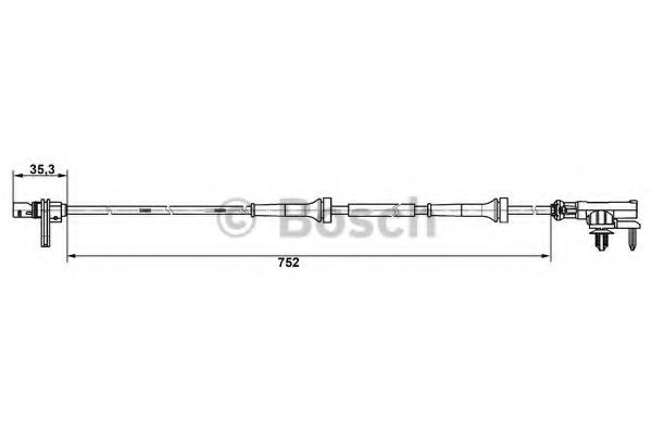 BOSCH 0 265 007 638 Датчик, частота вращения колеса для SMART FORFOUR (Смарт Форфоур) BOSCH 0 265 007 638 Датчик, частота вращения колеса для SMART FORFOUR (Смарт Форфоур)