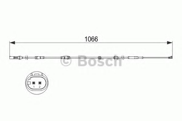 BOSCH 1 987 473 501 Сигнализатор, износ тормозных колодок задний мост для ROLLS-ROYCE GHOST (Ролс-ройс Гхост) BOSCH 1 987 473 501 Сигнализатор, износ тормозных колодок задний мост для ROLLS-ROYCE GHOST (Ролс-ройс Гхост)