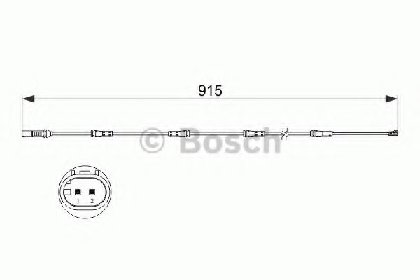 BOSCH 1 987 473 509 Сигнализатор, износ тормозных колодок для BMW 5 (Бмв 5) BOSCH 1 987 473 509 Сигнализатор, износ тормозных колодок для BMW 5 (Бмв 5)