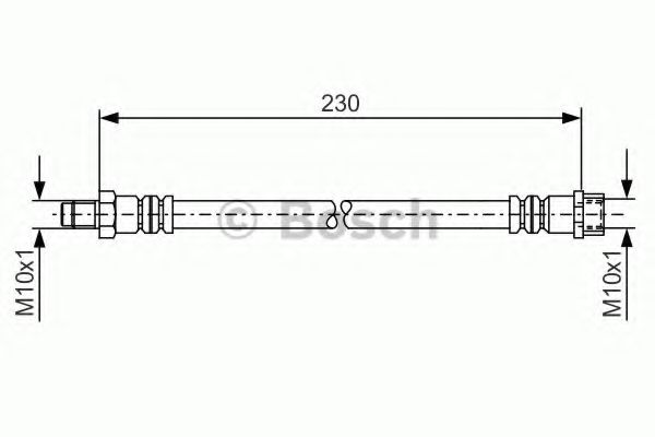 BOSCH 1 987 476 083 Тормозной шланг передняя ось, двусторонне для MERCEDES-BENZ A-CLASS (Мэрcэдэс-бэнз А класс) BOSCH 1 987 476 083 Тормозной шланг передняя ось, двусторонне для MERCEDES-BENZ A-CLASS (Мэрcэдэс-бэнз А класс)