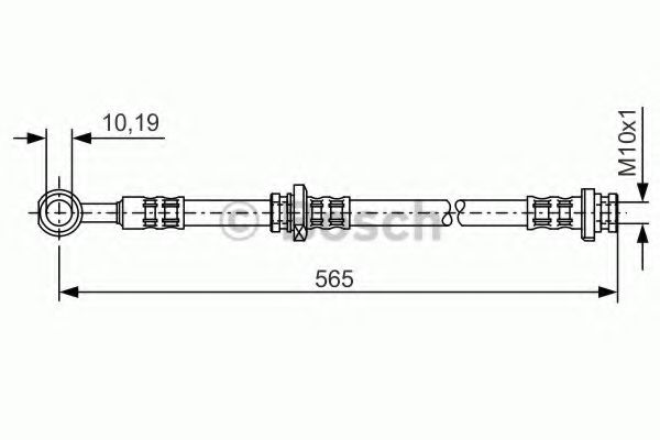 BOSCH 1 987 476 133 Тормозной шланг Задний мост слева для NISSAN (Ниссан) BOSCH 1 987 476 133 Тормозной шланг Задний мост слева для NISSAN (Ниссан)