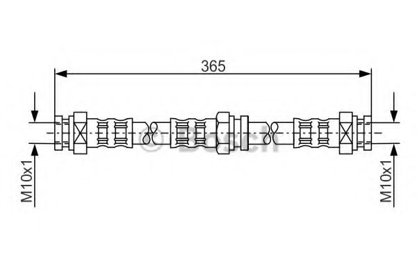 BOSCH 1 987 476 159 Тормозной шланг Задний мост справа для SUZUKI (Сузуки) BOSCH 1 987 476 159 Тормозной шланг Задний мост справа для SUZUKI (Сузуки)