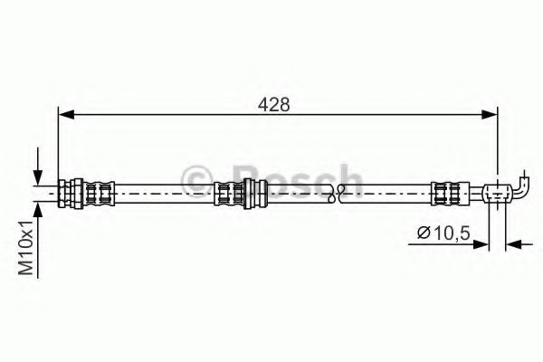 BOSCH 1 987 476 166 Тормозной шланг задний мост для VOLVO S40 I (Вольво С40 и) BOSCH 1 987 476 166 Тормозной шланг задний мост для VOLVO S40 I (Вольво С40 и)