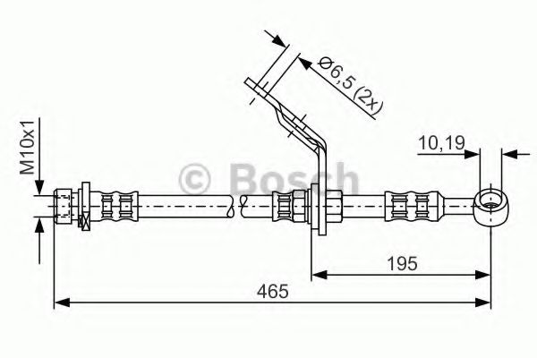 BOSCH 1 987 476 186 Тормозной шланг передний мост справа для HONDA ACCORD VII (Хонда Аккорд 7) BOSCH 1 987 476 186 Тормозной шланг передний мост справа для HONDA ACCORD VII (Хонда Аккорд 7)