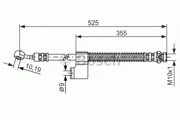 BOSCH 1 987 476 189 Тормозной шланг для HYUNDAI MATRIX (Хендай Матрикс) BOSCH 1 987 476 189 Тормозной шланг для HYUNDAI MATRIX (Хендай Матрикс)