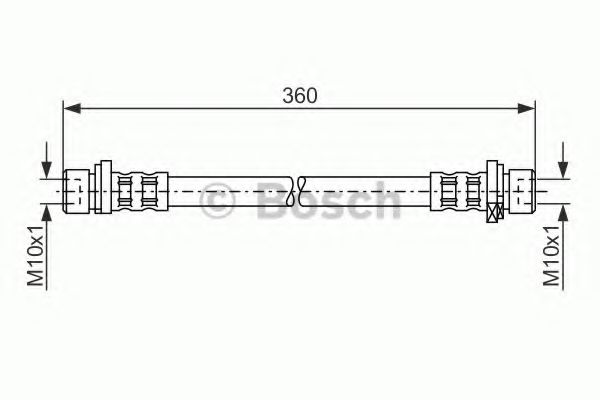 BOSCH 1 987 476 210 Тормозной шланг Задний мост слева для HONDA JAZZ II (Хонда Джаз 2) BOSCH 1 987 476 210 Тормозной шланг Задний мост слева для HONDA JAZZ II (Хонда Джаз 2)