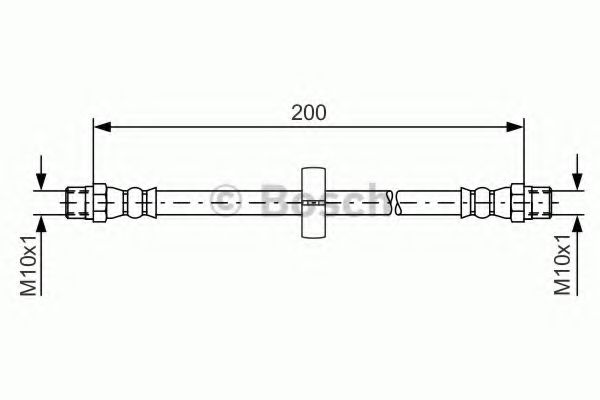 BOSCH 1 987 476 219 Тормозной шланг для VOLKSWAGEN SANTANA (Фольксваген Сантана) BOSCH 1 987 476 219 Тормозной шланг для VOLKSWAGEN SANTANA (Фольксваген Сантана)