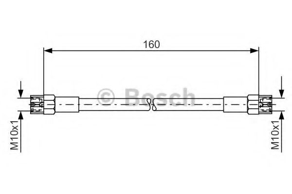 BOSCH 1 987 476 220 Тормозной шланг задний мост для VOLKSWAGEN T4 MULTIVAN (Фольксваген Т4 мултиvан) BOSCH 1 987 476 220 Тормозной шланг задний мост для VOLKSWAGEN T4 MULTIVAN (Фольксваген Т4 мултиvан)