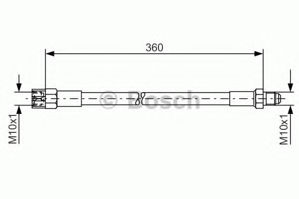 BOSCH 1 987 476 235 Тормозной шланг задний мост для AUDI 100 (Ауди 100) BOSCH 1 987 476 235 Тормозной шланг задний мост для AUDI 100 (Ауди 100)