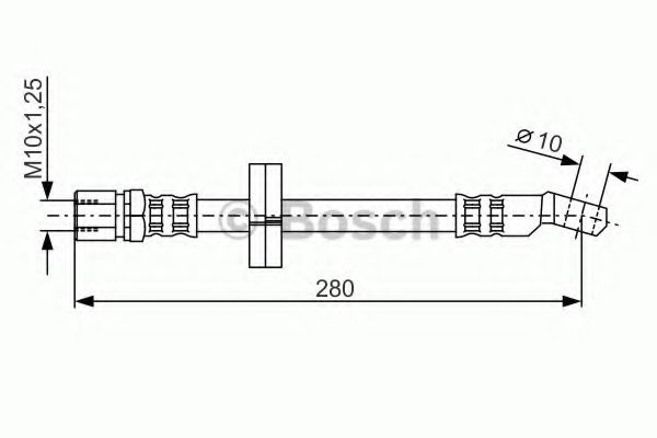 BOSCH 1 987 476 239 Тормозной шланг передняя ось, двусторонне для FIAT PANDA (Фиат Панда) BOSCH 1 987 476 239 Тормозной шланг передняя ось, двусторонне для FIAT PANDA (Фиат Панда)