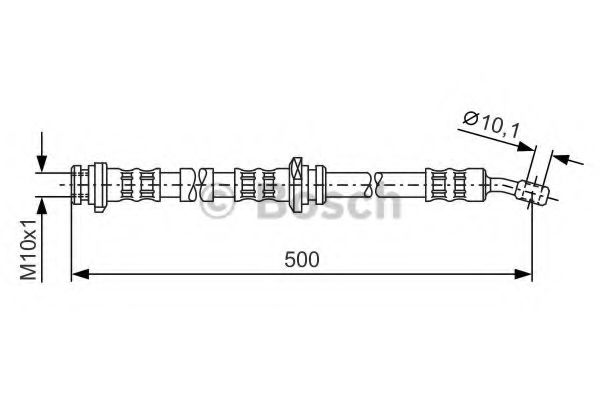 BOSCH 1 987 476 279 Тормозной шланг передний мост слева для NISSAN 100 NX (Ниссан 100 нx) BOSCH 1 987 476 279 Тормозной шланг передний мост слева для NISSAN 100 NX (Ниссан 100 нx)