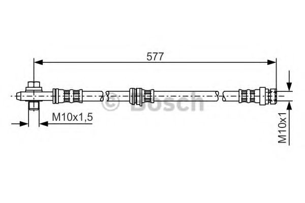 BOSCH 1 987 476 282 Тормозной шланг передняя ось, двусторонне для VOLKSWAGEN JETTA V III (Фольксваген Джетта 5 3) BOSCH 1 987 476 282 Тормозной шланг передняя ось, двусторонне для VOLKSWAGEN JETTA V III (Фольксваген Джетта 5 3)