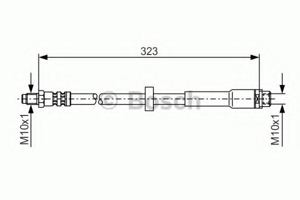 BOSCH 1 987 476 293 Тормозной шланг для AUDI (Ауди) BOSCH 1 987 476 293 Тормозной шланг для AUDI (Ауди)
