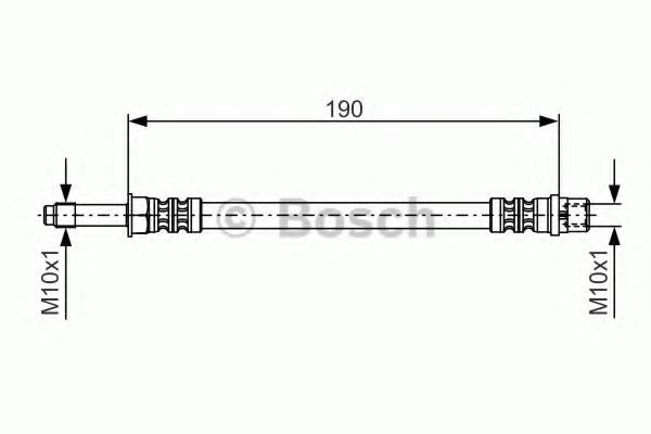 BOSCH 1 987 476 310 Тормозной шланг для VOLKSWAGEN T5 MULTIVAN (Фольксваген T5 мультиван) BOSCH 1 987 476 310 Тормозной шланг для VOLKSWAGEN T5 MULTIVAN (Фольксваген T5 мультиван)