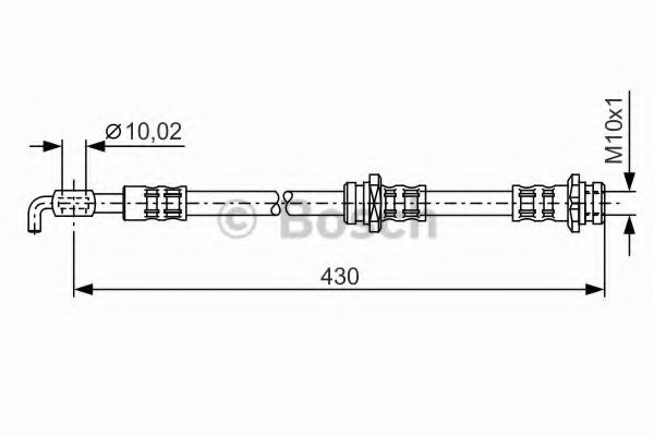 BOSCH 1 987 476 342 Тормозной шланг для OPEL FRONTERA B (Опель Фронтера б) BOSCH 1 987 476 342 Тормозной шланг для OPEL FRONTERA B (Опель Фронтера б)