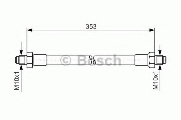 BOSCH 1 987 476 352 Тормозной шланг задний мост для VOLKSWAGEN LT 28-35 I (Фольксваген Лт 28-35 и) BOSCH 1 987 476 352 Тормозной шланг задний мост для VOLKSWAGEN LT 28-35 I (Фольксваген Лт 28-35 и)