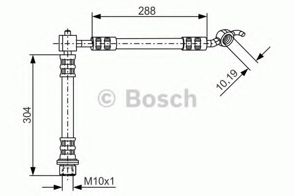 BOSCH 1 987 476 358 Тормозной шланг Задний мост слева для TOYOTA YARIS VERSO (Тойота/тоета Ярис версо) BOSCH 1 987 476 358 Тормозной шланг Задний мост слева для TOYOTA YARIS VERSO (Тойота/тоета Ярис версо)