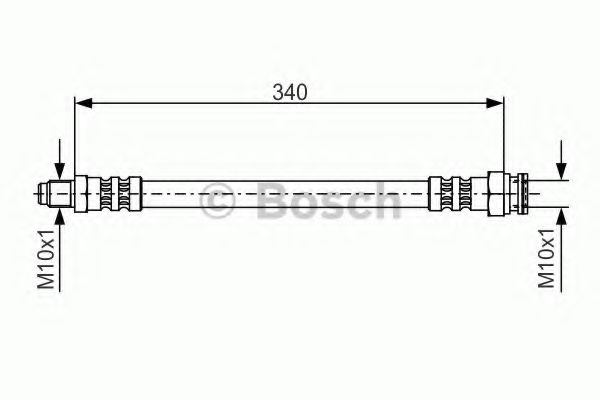 BOSCH 1 987 476 393 Тормозной шланг передняя ось, двусторонне для MERCEDES-BENZ E-CLASS (Мэрcэдэс-бэнз Е класс) BOSCH 1 987 476 393 Тормозной шланг передняя ось, двусторонне для MERCEDES-BENZ E-CLASS (Мэрcэдэс-бэнз Е класс)