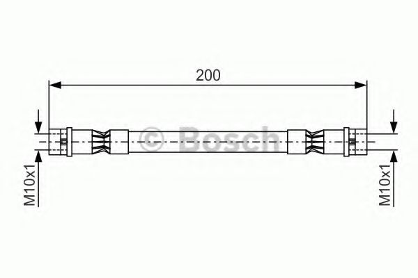 BOSCH 1 987 476 402 Тормозной шланг для AUDI 90 (Ауди 90) BOSCH 1 987 476 402 Тормозной шланг для AUDI 90 (Ауди 90)