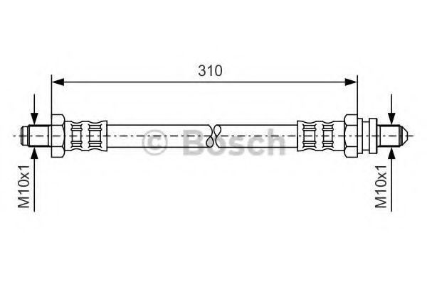 BOSCH 1 987 476 407 Тормозной шланг передняя ось, двусторонне для FORD (Форд) BOSCH 1 987 476 407 Тормозной шланг передняя ось, двусторонне для FORD (Форд)