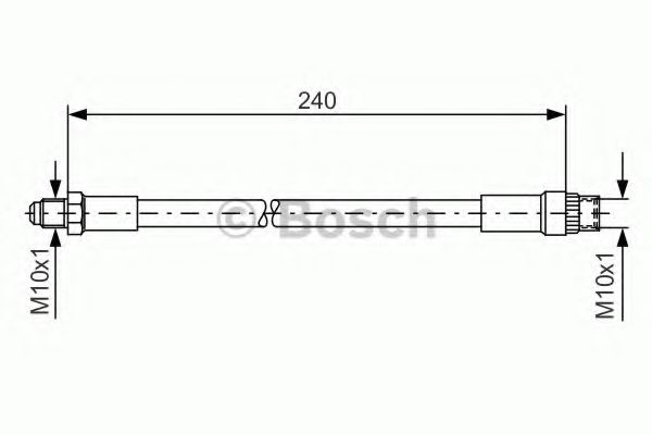 BOSCH 1 987 476 421 Тормозной шланг передняя ось, двусторонне для RENAULT CLIO I (Рено Cлио и) BOSCH 1 987 476 421 Тормозной шланг передняя ось, двусторонне для RENAULT CLIO I (Рено Cлио и)