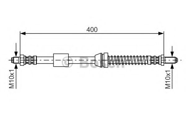 BOSCH 1 987 476 441 Тормозной шланг передняя ось, двусторонне для FORD FIESTA (Форд Фиэста) BOSCH 1 987 476 441 Тормозной шланг передняя ось, двусторонне для FORD FIESTA (Форд Фиэста)