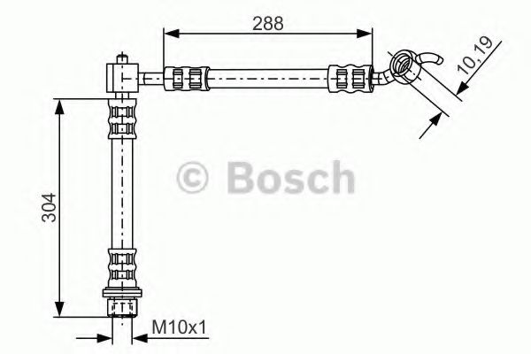 BOSCH 1 987 476 452 Тормозной шланг для TOYOTA YARIS VERSO (Тойота/тоета Ярис версо) BOSCH 1 987 476 452 Тормозной шланг для TOYOTA YARIS VERSO (Тойота/тоета Ярис версо)