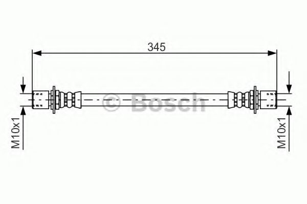 BOSCH 1 987 476 497 Тормозной шланг задний мост для TOYOTA (Тойота/тоета) BOSCH 1 987 476 497 Тормозной шланг задний мост для TOYOTA (Тойота/тоета)