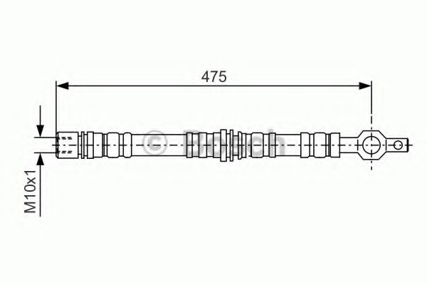 BOSCH 1 987 476 498 Тормозной шланг передняя ось, двусторонне для TOYOTA DYNA 150 (Тойота/тоета Дъна 150) BOSCH 1 987 476 498 Тормозной шланг передняя ось, двусторонне для TOYOTA DYNA 150 (Тойота/тоета Дъна 150)