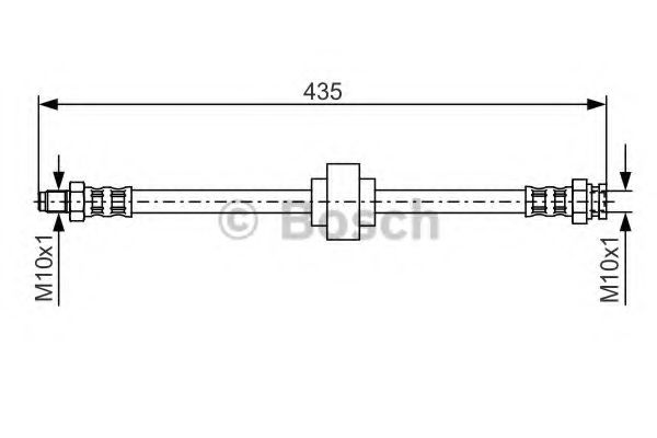BOSCH 1 987 476 521 Тормозной шланг с внутренней вентиляцией для PEUGEOT 205 II (Пежо 205 2) BOSCH 1 987 476 521 Тормозной шланг с внутренней вентиляцией для PEUGEOT 205 II (Пежо 205 2)