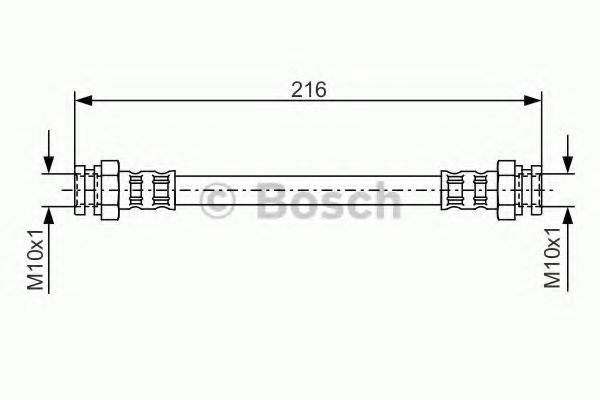 BOSCH 1 987 476 529 Тормозной шланг задний мост для CITROËN AX (CитроËн Аx) BOSCH 1 987 476 529 Тормозной шланг задний мост для CITROËN AX (CитроËн Аx)