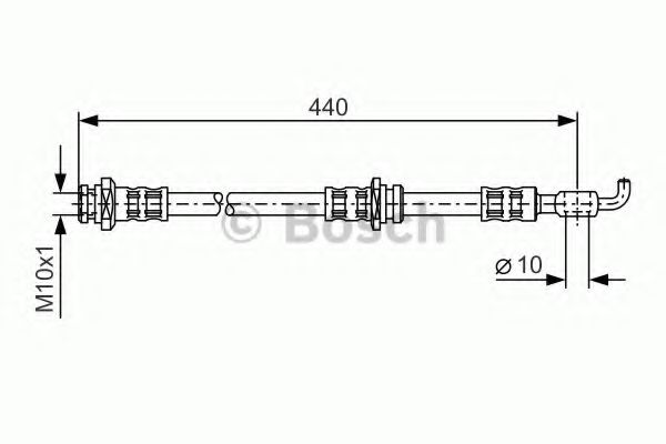 BOSCH 1 987 476 540 Тормозной шланг передняя ось, двусторонне для MAZDA (Мазда) BOSCH 1 987 476 540 Тормозной шланг передняя ось, двусторонне для MAZDA (Мазда)