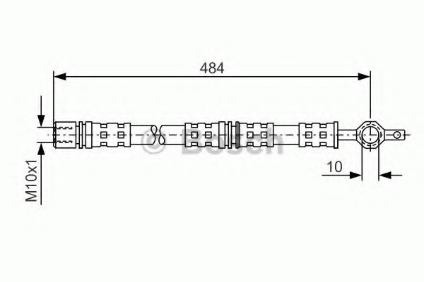 BOSCH 1 987 476 551 Тормозной шланг передняя ось, двусторонне для TOYOTA DYNA 150 (Тойота/тоета Дъна 150) BOSCH 1 987 476 551 Тормозной шланг передняя ось, двусторонне для TOYOTA DYNA 150 (Тойота/тоета Дъна 150)