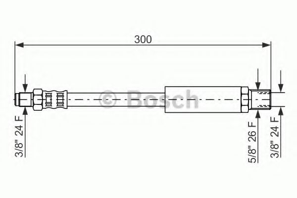 BOSCH 1 987 476 577 Тормозной шланг для ROVER MINI (Ровер Мини) BOSCH 1 987 476 577 Тормозной шланг для ROVER MINI (Ровер Мини)