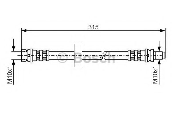 BOSCH 1 987 476 601 Тормозной шланг задний мост для FORD MONDEO (Форд Мондэо) BOSCH 1 987 476 601 Тормозной шланг задний мост для FORD MONDEO (Форд Мондэо)