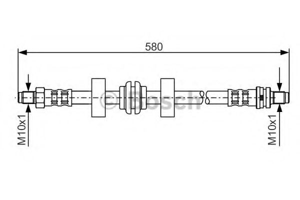 BOSCH 1 987 476 602 Тормозной шланг задний мост для FORD MONDEO (Форд Мондэо) BOSCH 1 987 476 602 Тормозной шланг задний мост для FORD MONDEO (Форд Мондэо)