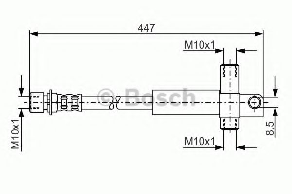 BOSCH 1 987 476 614 Тормозной шланг для FORD TRANSIT (Форд Трансит) BOSCH 1 987 476 614 Тормозной шланг для FORD TRANSIT (Форд Трансит)