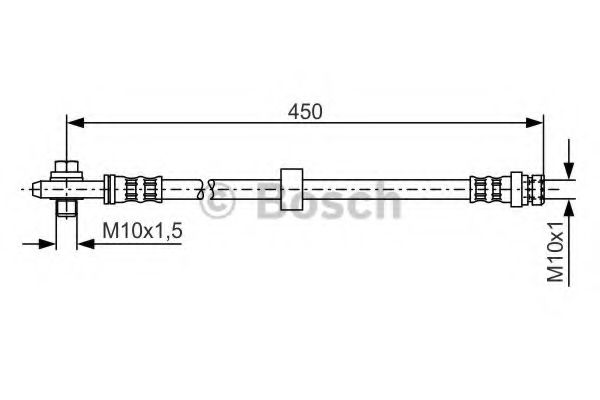 BOSCH 1 987 476 648 Тормозной шланг передняя ось, двусторонне для VOLKSWAGEN GOLF IV (Фольксваген Гольф 4) BOSCH 1 987 476 648 Тормозной шланг передняя ось, двусторонне для VOLKSWAGEN GOLF IV (Фольксваген Гольф 4)