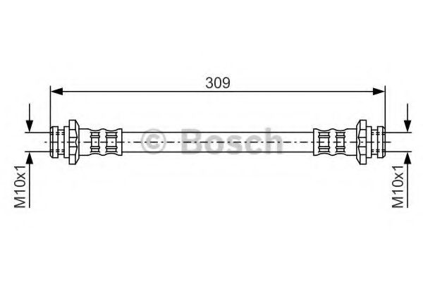 BOSCH 1 987 476 664 Тормозной шланг для NISSAN PRIMERA (Ниссан Примера) BOSCH 1 987 476 664 Тормозной шланг для NISSAN PRIMERA (Ниссан Примера)